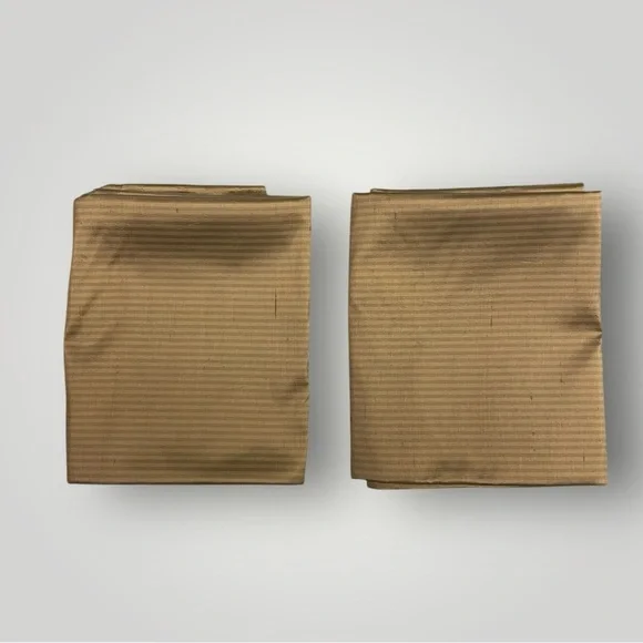 Restoration Hardware Thai Tonal Silk‎ Stripe Drapery 83x50 2 panels